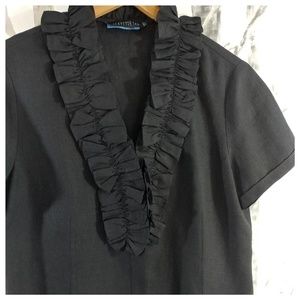 LAFAYETTE 148 100% linen blouse/top